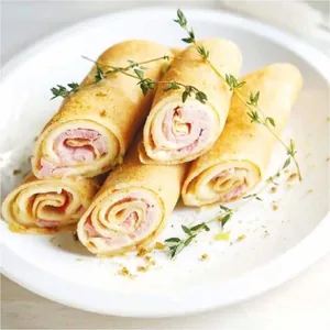 Ham & cheese pancakes