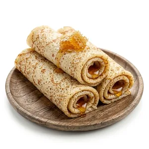 Pancakes with honey