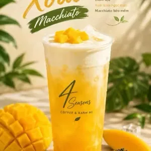 Mango oolong macchiato