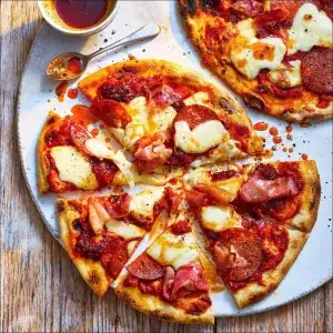 Meat feast pizza