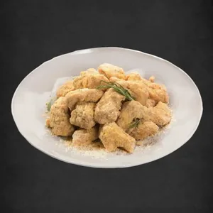 Boneless cheese-dusted chicken