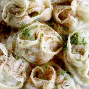 Steamed beef manty