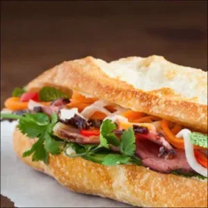 Banh mi with tuna