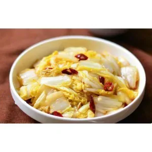 Stir-fried cabbage with garlic