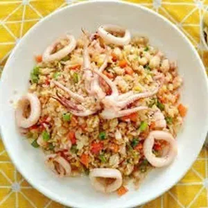Squid fried rice