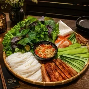 Vietnamese grilled pork sausage