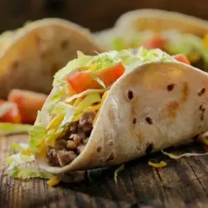 Ground beef taco