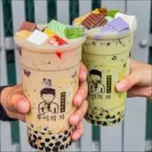 Milk tea with all toppings