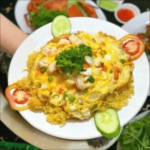 Seafood fried rice