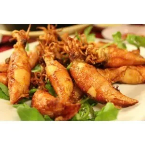 Squid fried in butter