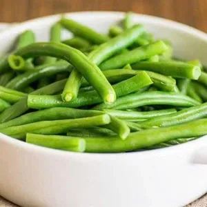 Boiled green beans