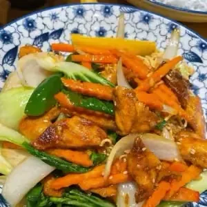 Stir-fried chicken noodles