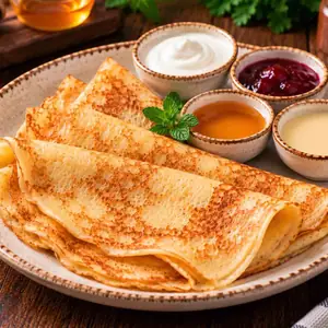 Homemade blini