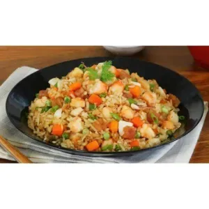 Mixed seafood fried rice
