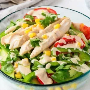 Shredded chicken salad