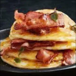Pancake with bacon