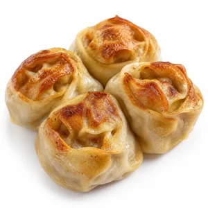 Vegetarian baked manti