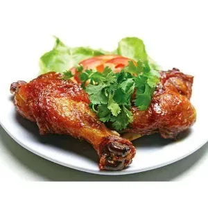 Fried rice with sweet and sour fried chicken thighs