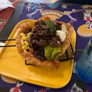 Mexican bowl with bulgogi beef