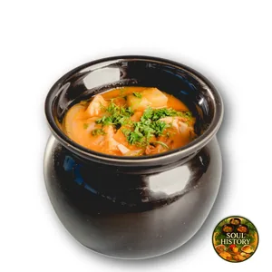 Chicken stew in a pot