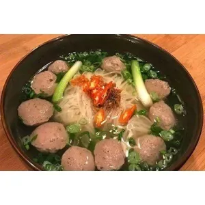 Beef ball noodle soup