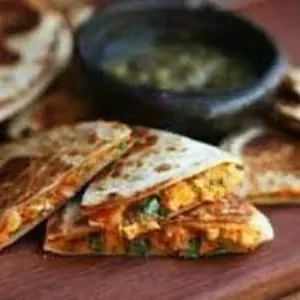 Pork carnitas quesadilla