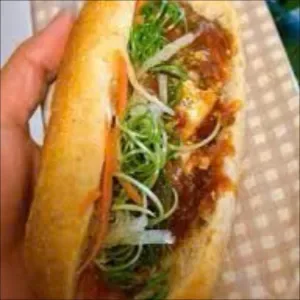 Banh mi with canned fish