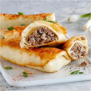 Pancakes with meat