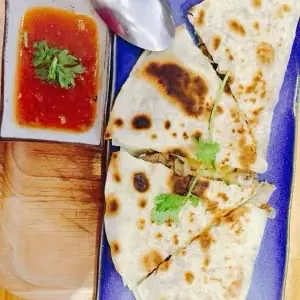 Ground beef quesadilla