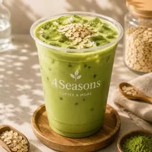 Oat milk matcha