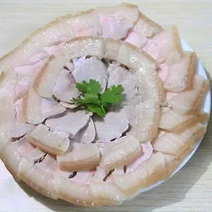 Boiled pork belly