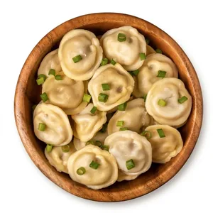 Homemade pork & beef dumplings