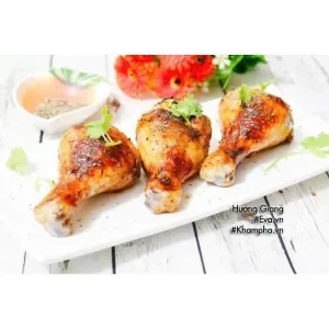 Grilled chicken thighs with satay